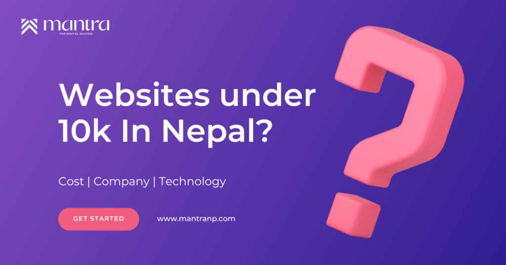 Website under 10k in Nepal